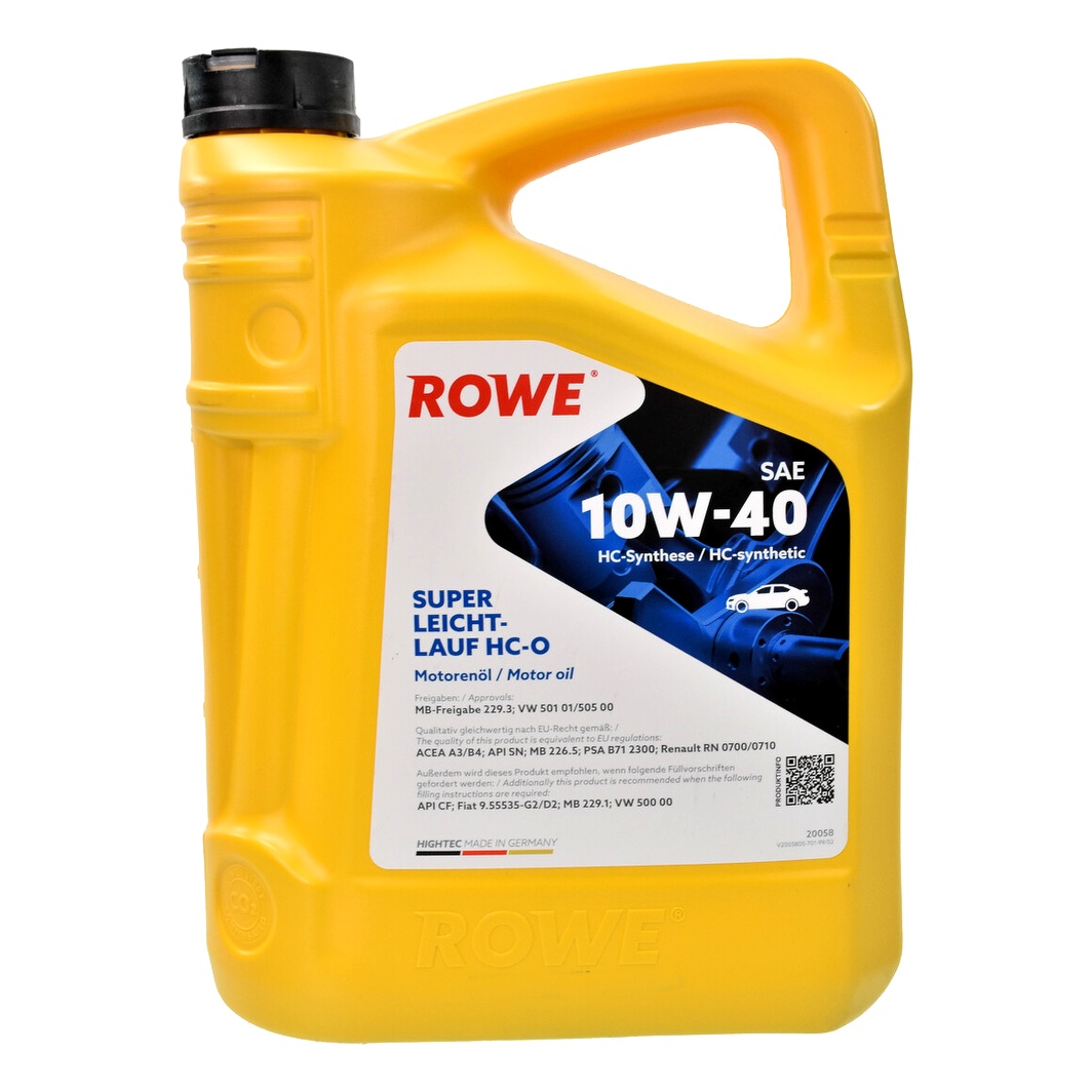 Моторное масло ROWE Super Leicht-Lauf HC-O 10W-40 5 л (20058005099) - zapix