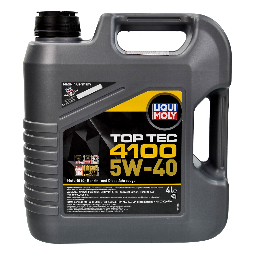 Моторна олива LIQUI MOLY Top Tec 4100 5W-40 4 л (2195) - zapix