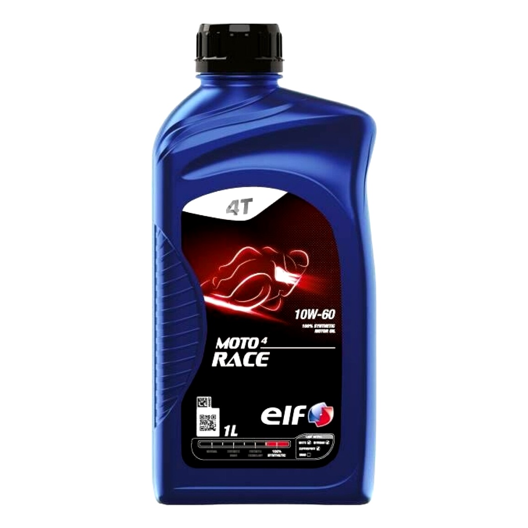 Моторное масло ELF Moto 4 Race 4T 10W-60 синтетическое 1 л 2213947 - zapix