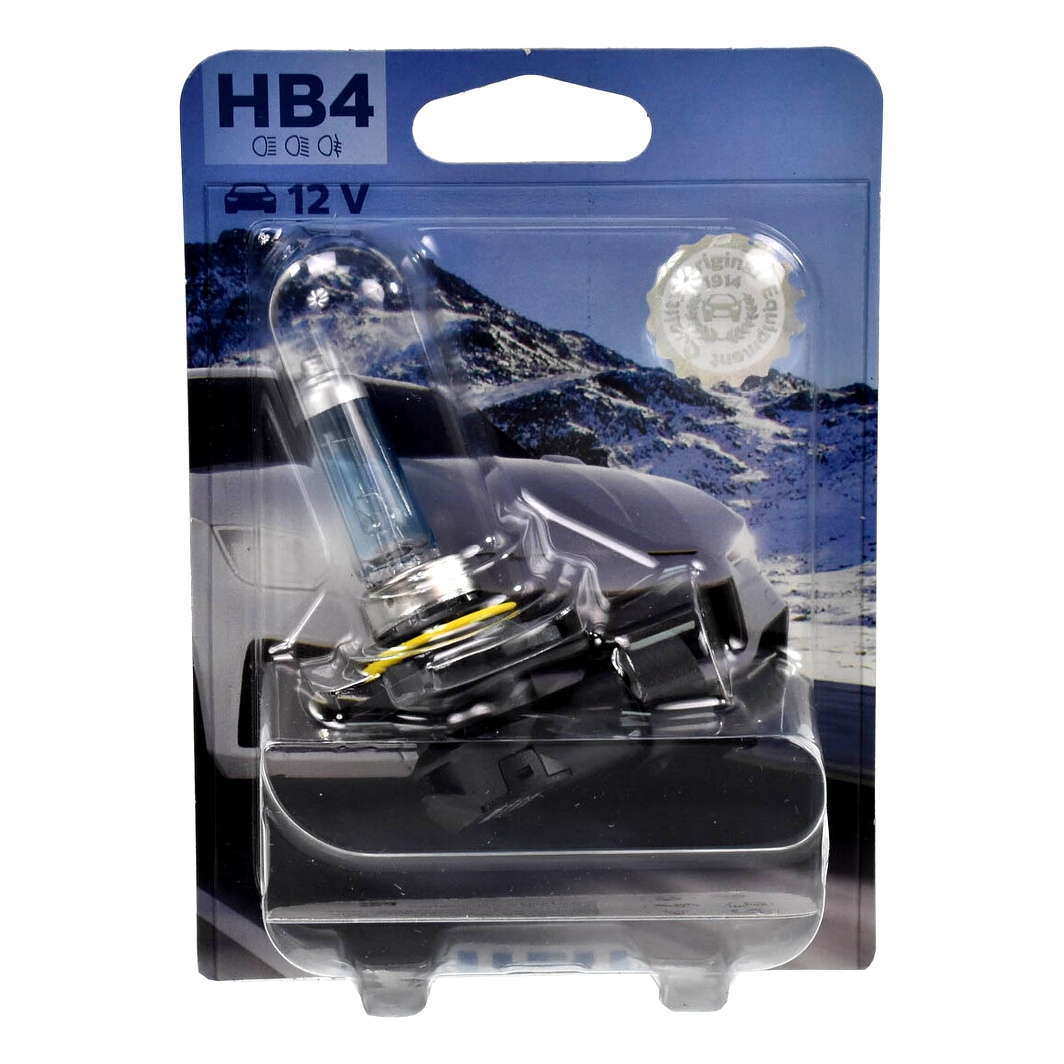 Автолампа галогенова PHILIPS WhiteVision Ultra HB4 P22d 51W 12V синя 9006WVUB1 - zapix