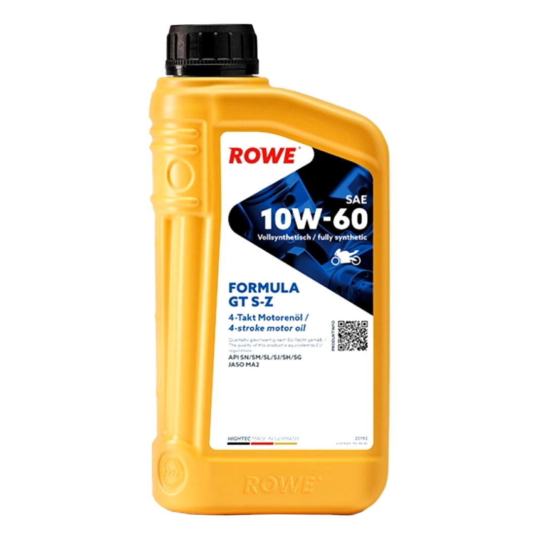 Моторное масло ROWE Formula GT S-Z 4T 10W-60 синтетическое 1 л 20192001099 - zapix