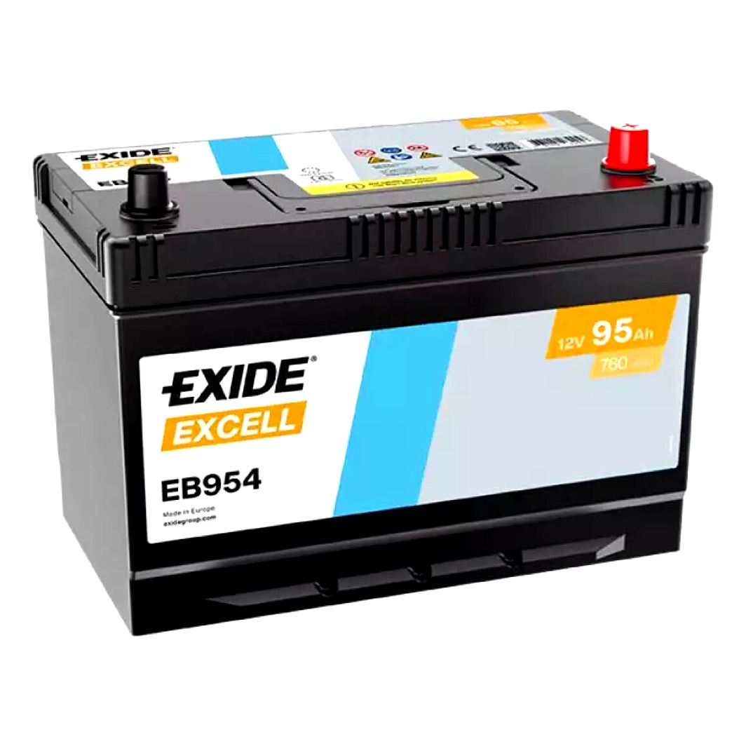 Акумулятор EXIDE Excell 12V 95Ah 720A R+ EB954 - zapix