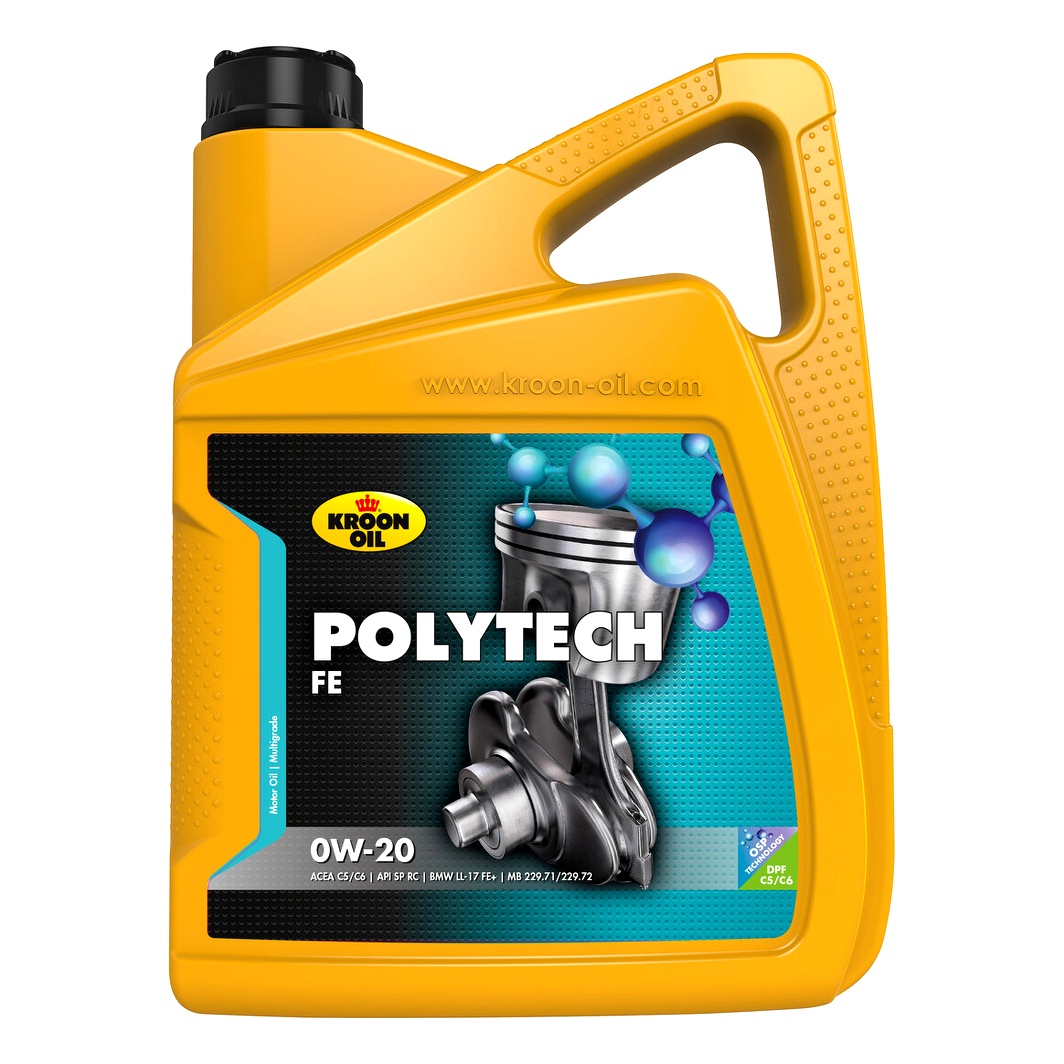 Моторна олива KROON OIL PolyTech FE 0W-20 5 л (37569) - zapix