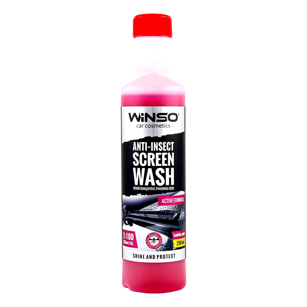 Омивач скла концентрат літній WINSO Anti-Insect Screen Wash bubble gum 0.25 л 825001 - zapix