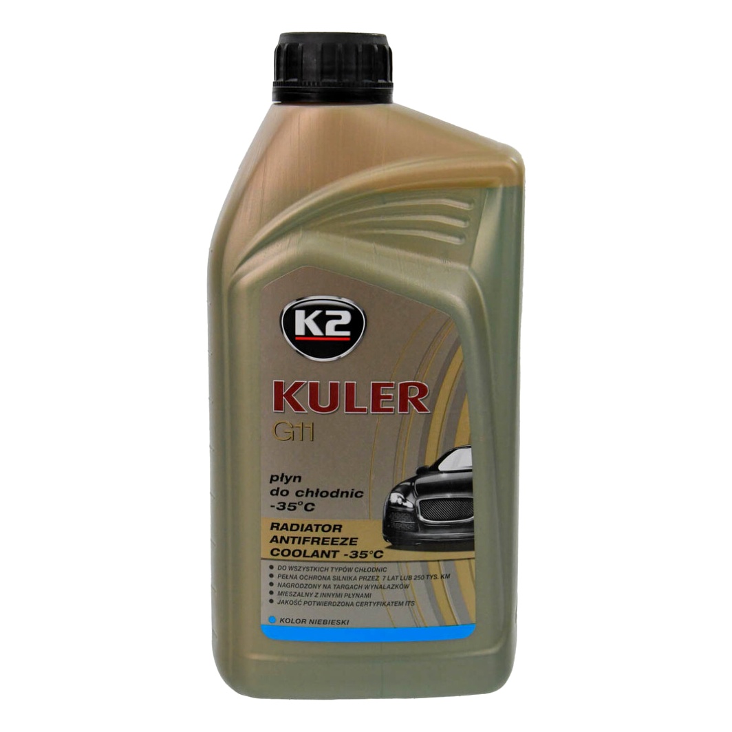 Готовий антифриз K2 Kuler синій G11 -35 °C 1 л (T201N) - zapix