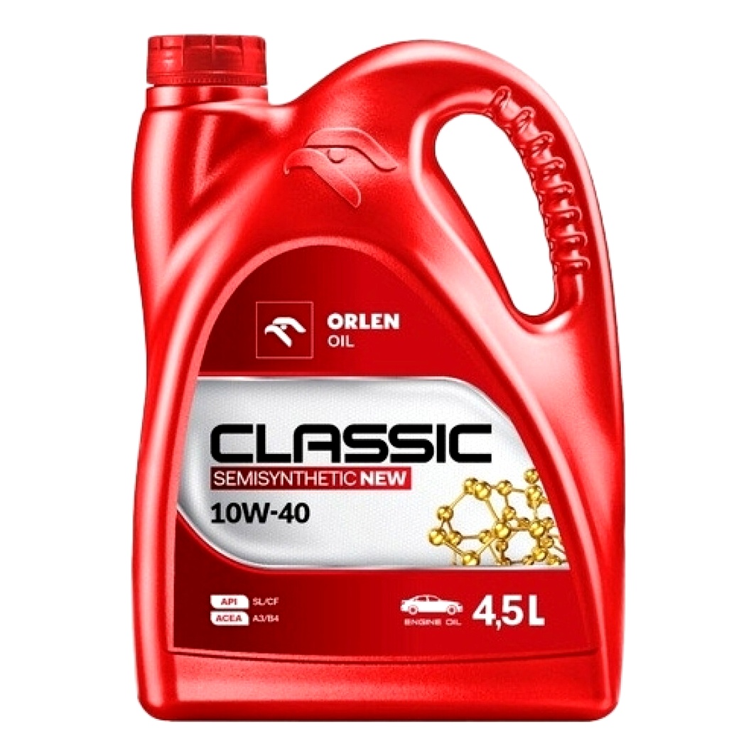 Моторное масло ORLEN Classic Semisynthetic 10W-40 4.5 л (QFO878B60) - zapix