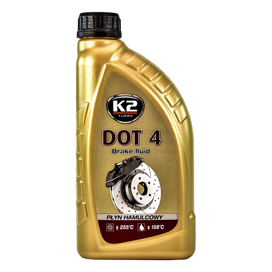 Гальмівна рідина K2 DOT 4 пластик 1 л T108 - zapix