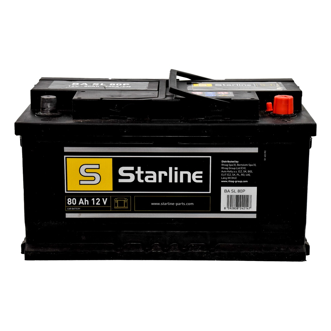 Акумулятор STARLINE 12V 80Ah 740A R+ BASL80P - zapix