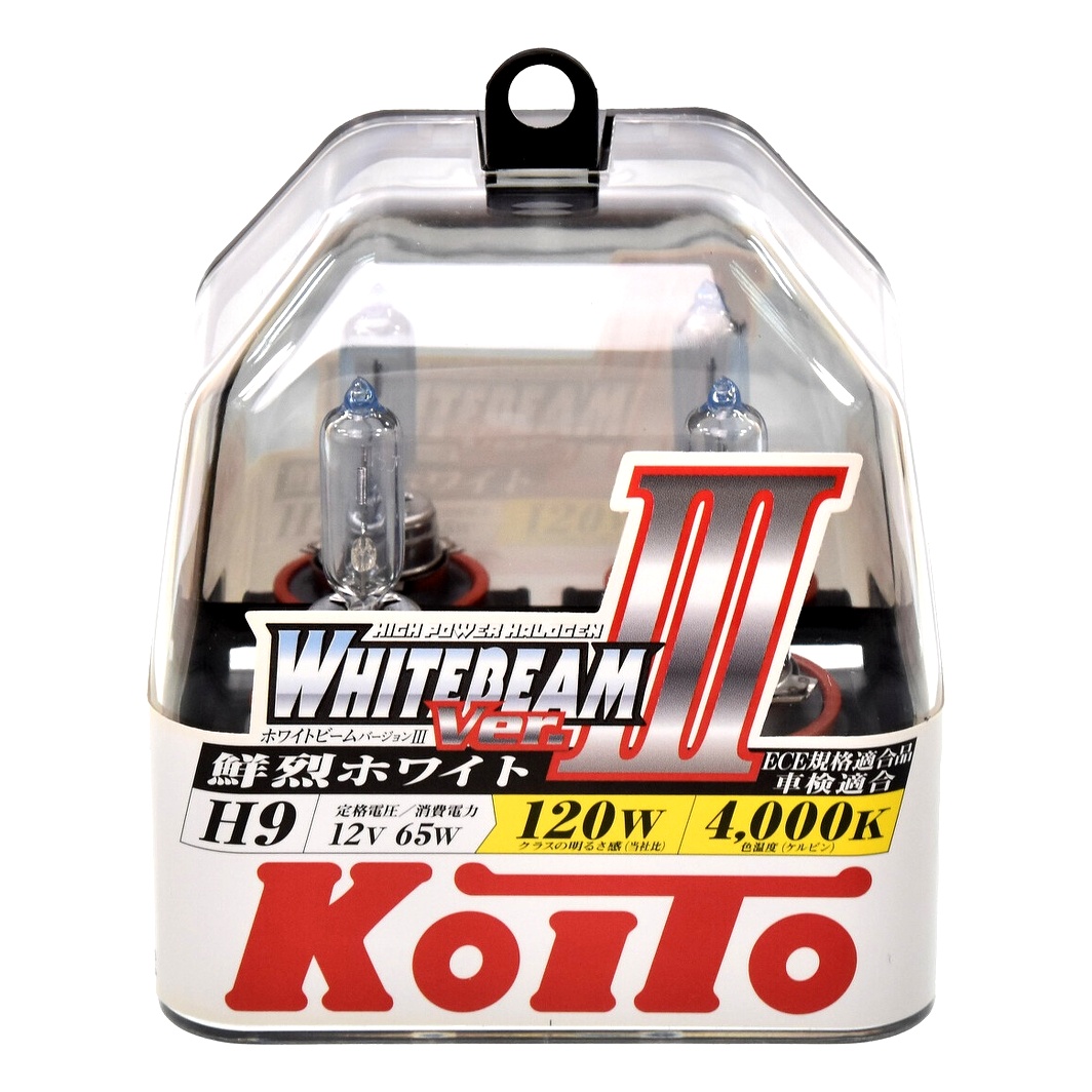 Автолампа галогенова KOITO WhiteBeam ver. III H9 PGJ19-5 65W 12V світло-блакитна P0759W - zapix