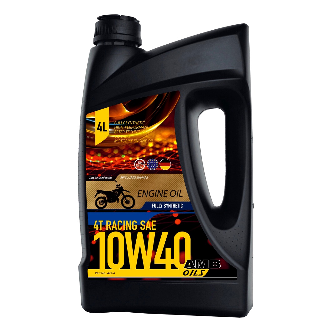 Моторное масло AMB Racing 4T 10W-40 синтетическое 4 л 4224 - zapix