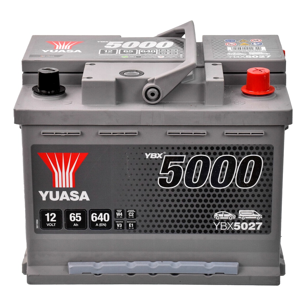 Акумулятор YUASA YBX 5000 12V 65Ah 640A R+ YBX5027 - zapix