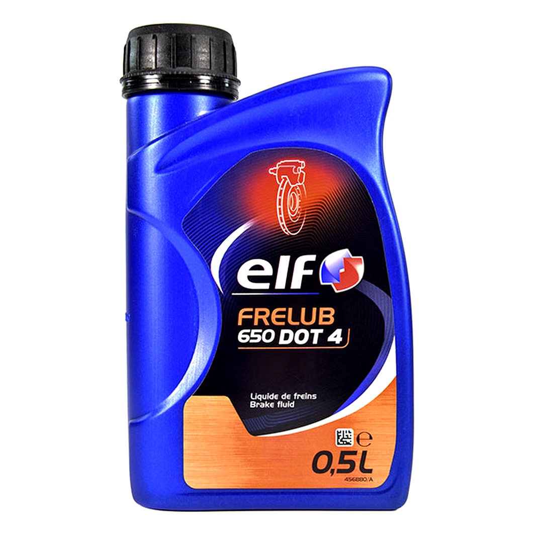 Гальмівна рідина ELF DOT 4 FRELUB 650 пластик 0.5 л FRELUB650DOT405L - zapix