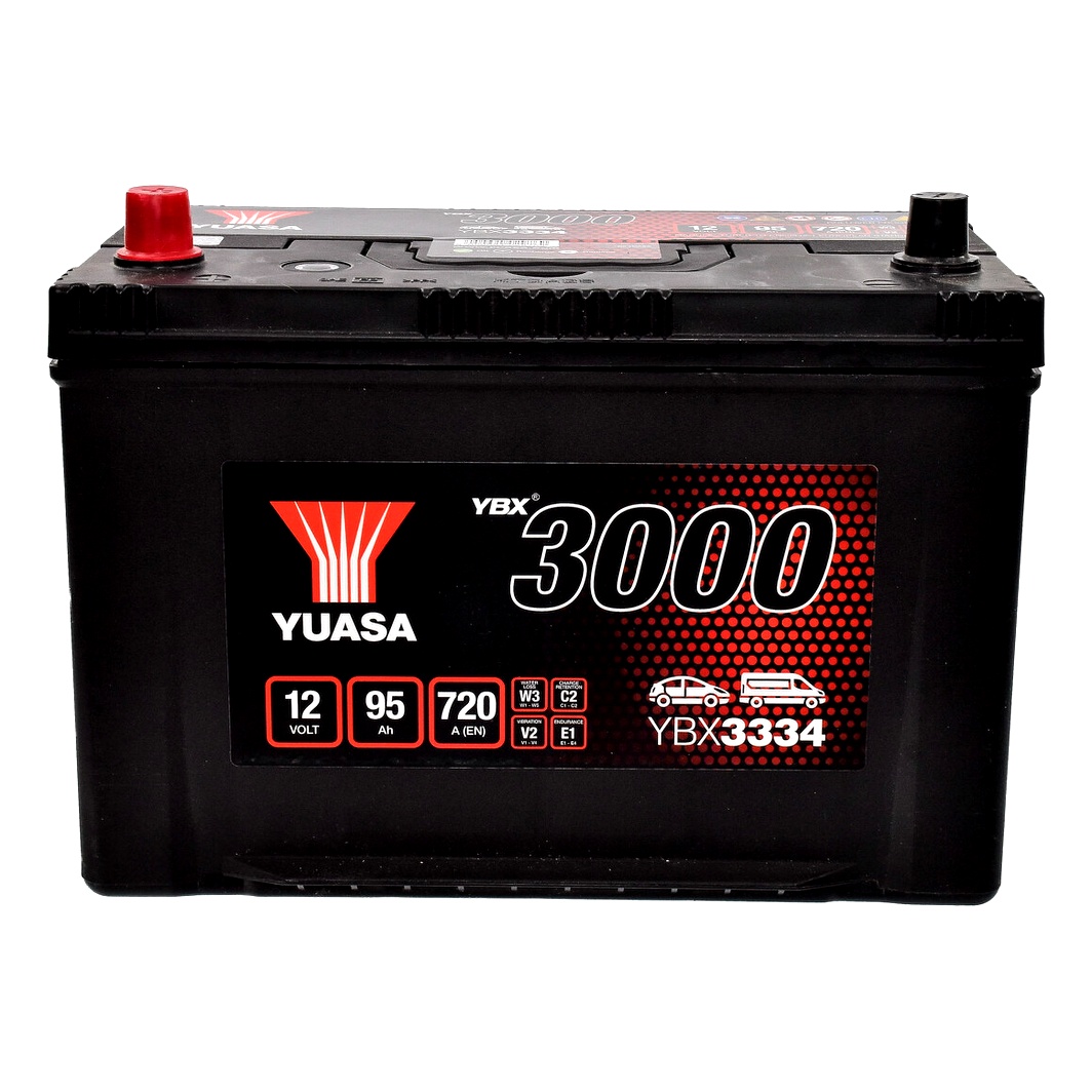 Акумулятор YUASA YBX 3000 12V 95Ah 720A L+ YBX3334 - zapix