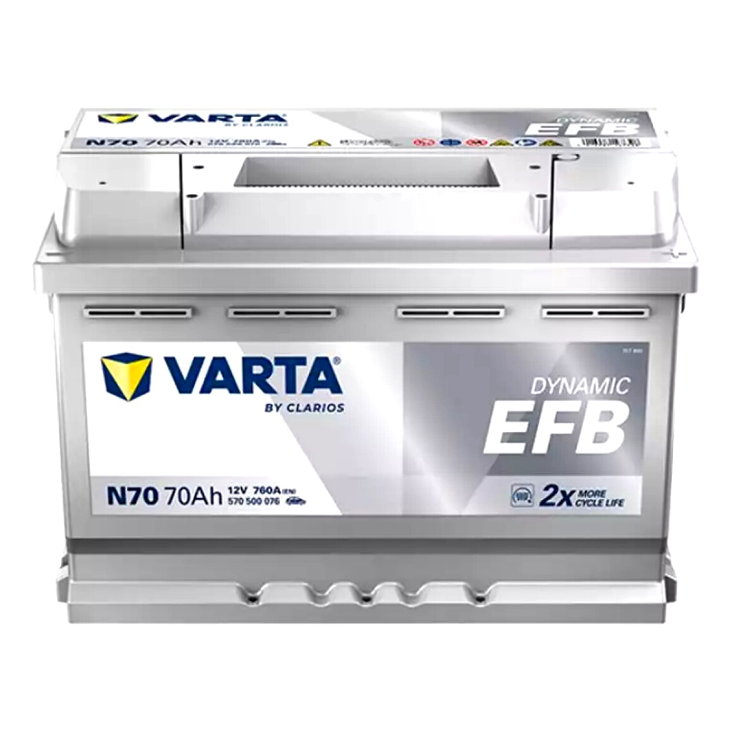 Акумулятор VARTA Dynamic EFB 12V 70Ah 760A R+ 570500076 - zapix