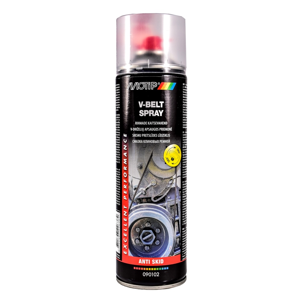Смазка синтетическая MOTIP V Belt Spray для ремней 500 мл (090102BS) - zapix