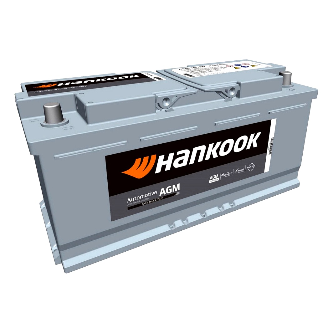 Акумулятор HANKOOK AGM 12V 105Ah 950A R+ AGM60520 - zapix