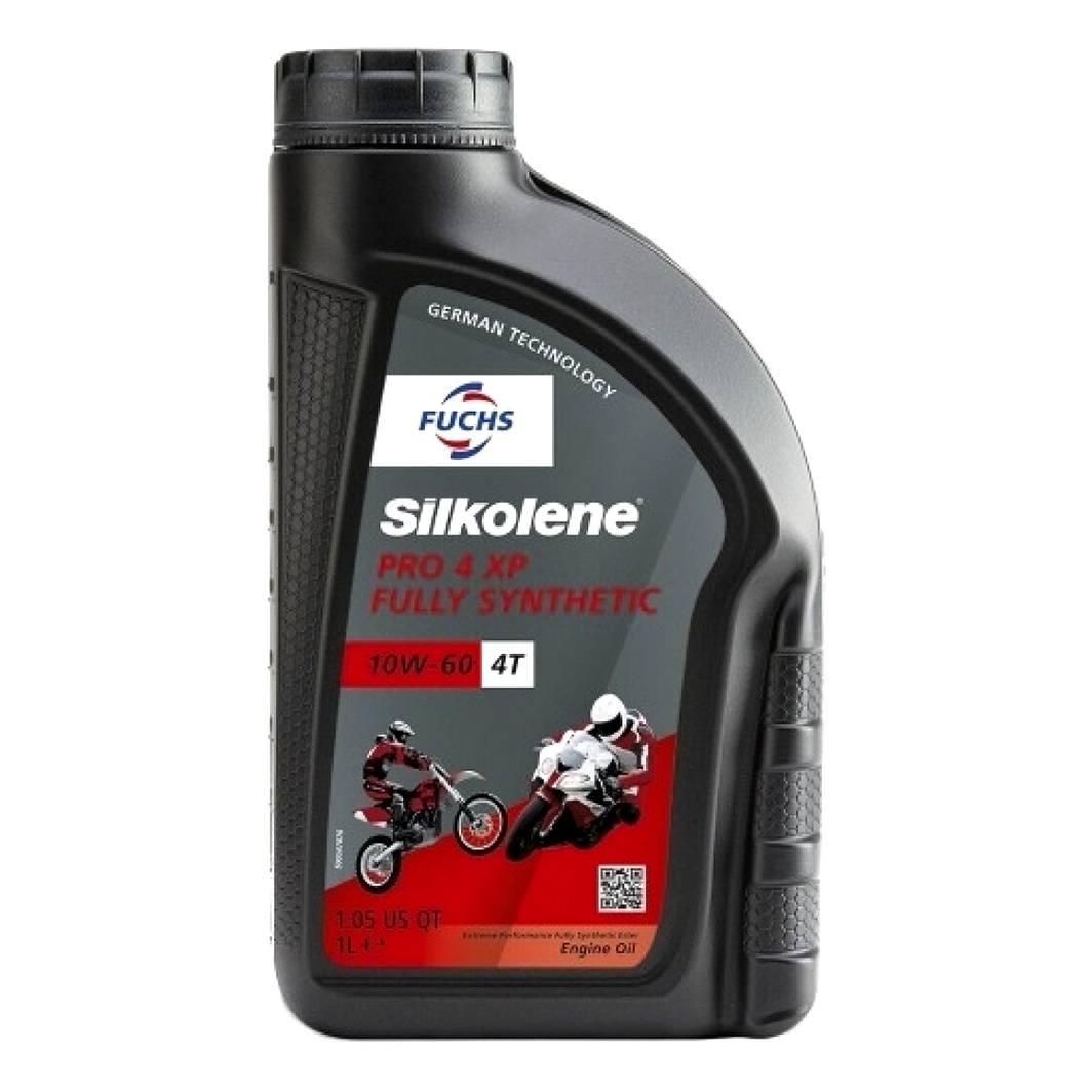 Моторное масло FUCHS Silkolene Pro 4 XP 4T 10W-60 синтетическое 1 л 602011657 - zapix