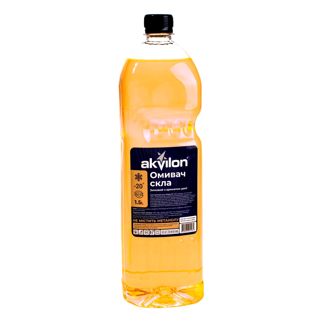 Омивач скла готовий зимовий -20°С AKVILON диня 1.5 л AKVILONMELON20C15L - zapix