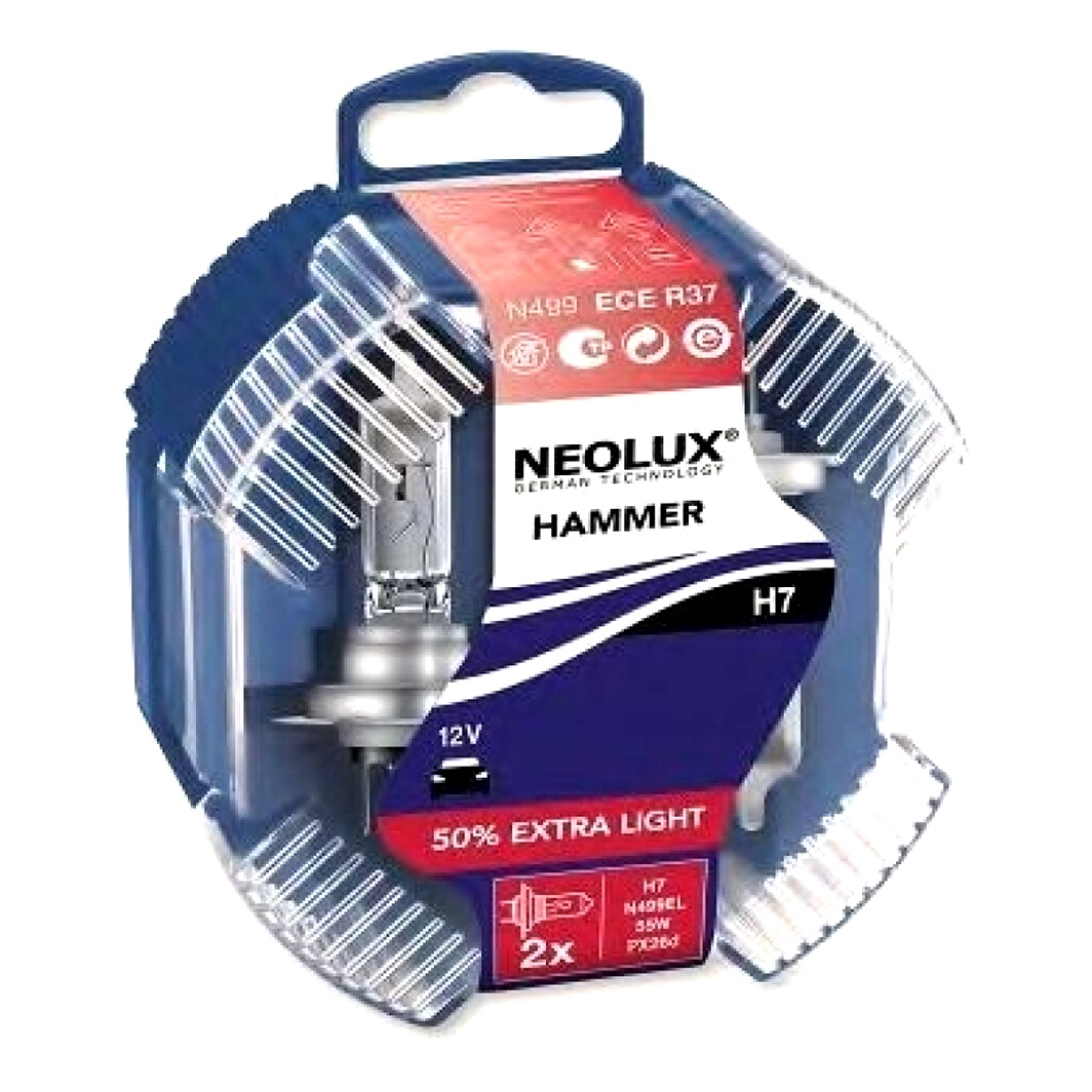 Автолампа галогенова NEOLUX® H7 PX26d 55W 12V прозора N499ELHCB - zapix