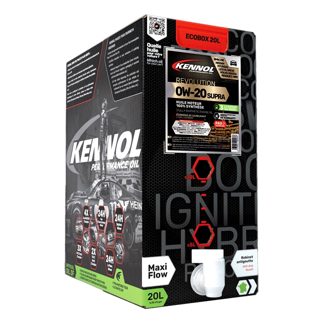 Моторное масло KENNOL Revolution Supra 0W-20 20 (box) л (192407B) - zapix