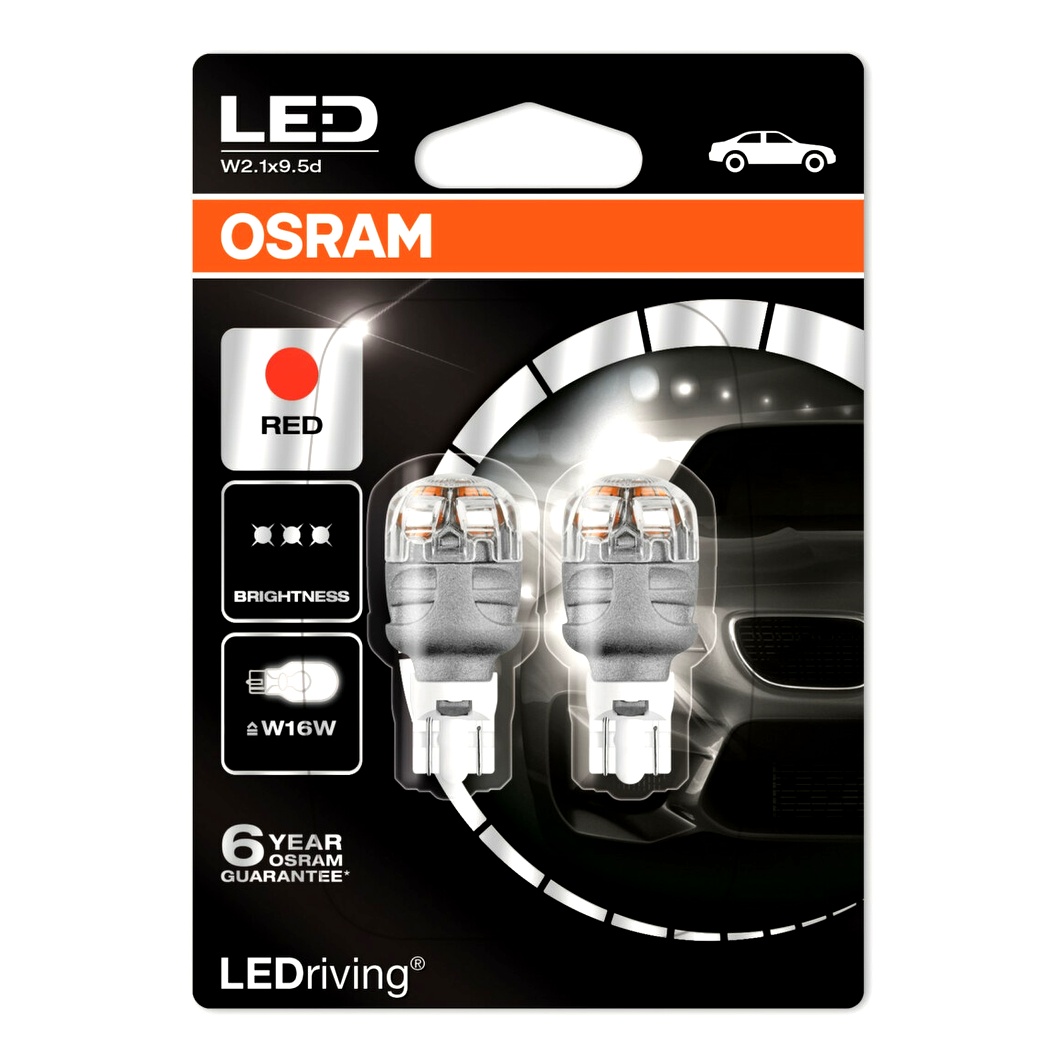 Автолампа LED (світлодіодна) OSRAM LEDriving Premium W16W W2.1x9.5d 2W 12V 9213R02B - zapix