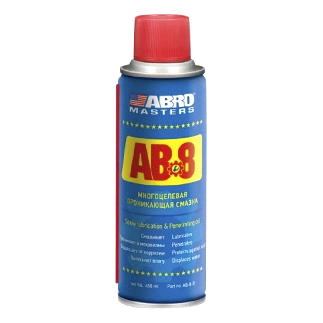Смазка ABRO AB-8 Spray lubrication & Penetrating oil для электроконтактов 450 мл (AB8R) - zapix