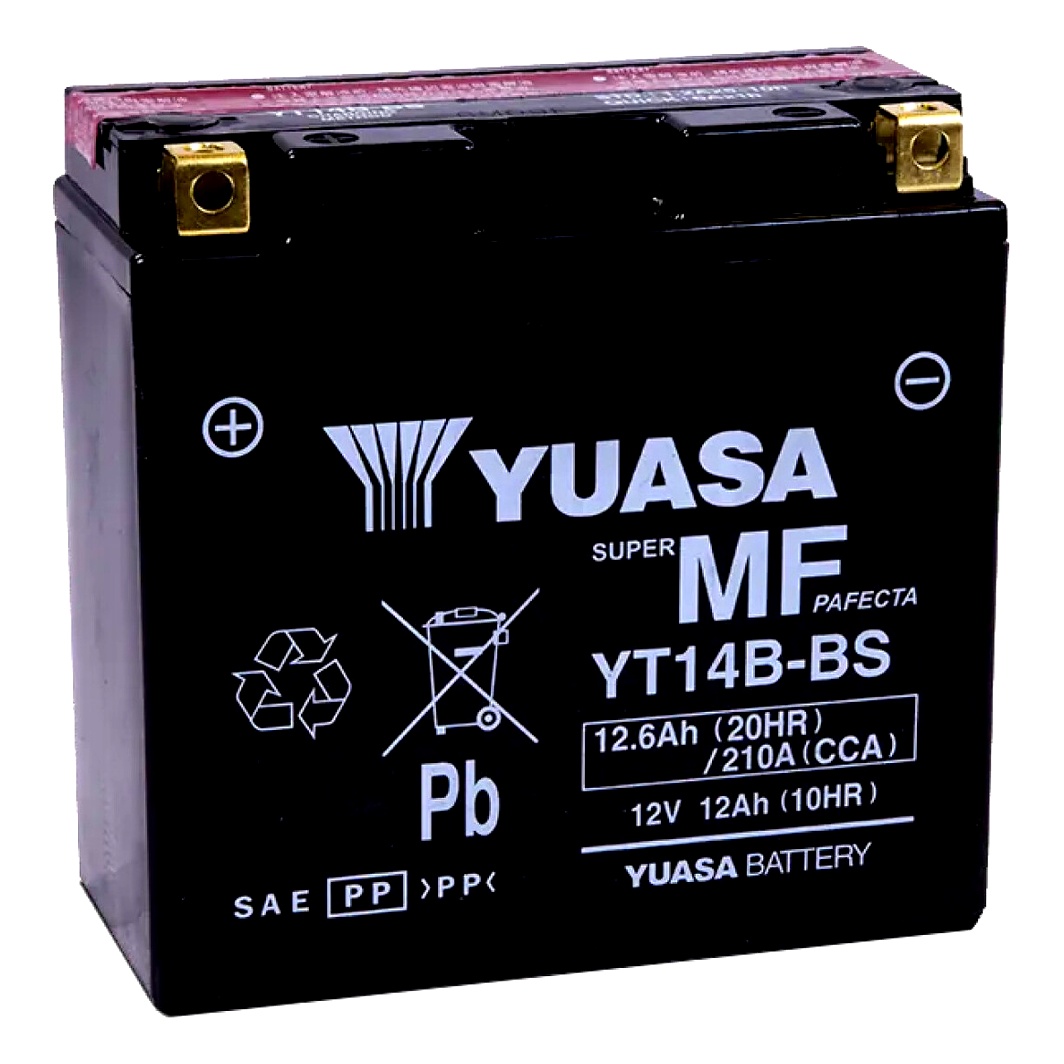 Акумулятор YUASA AGM 12V 12.6Ah 210A L+ YT14BBS - zapix