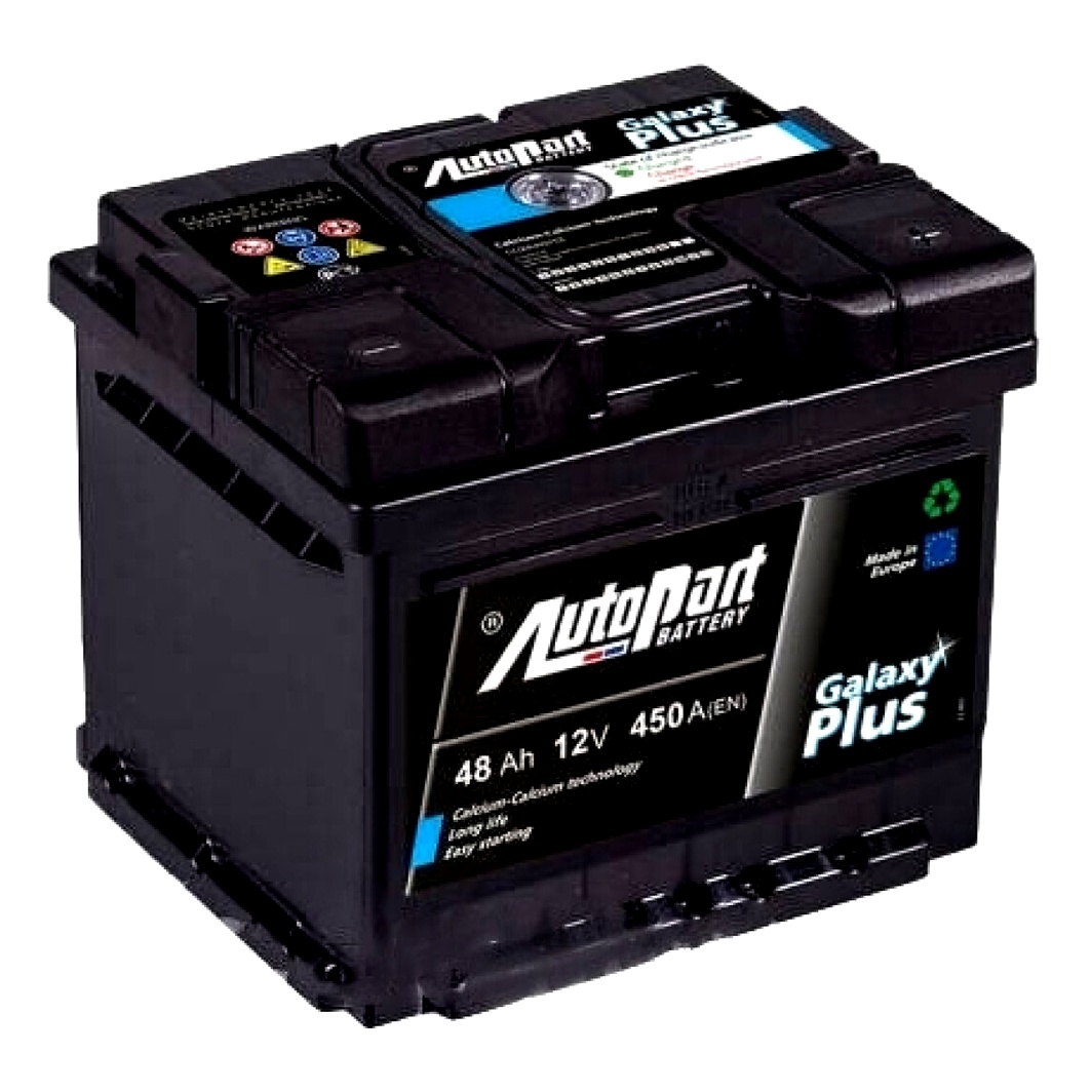 Акумулятор AUTOPARTS Galaxy Silver 12V 48Ah 450A R+ ARL048S00 - zapix