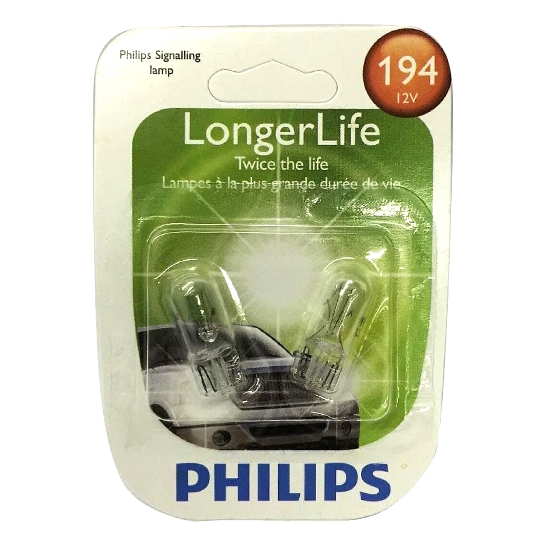 Автолампа розжарювання PHILIPS безцокольна 14V прозора 194LL - zapix