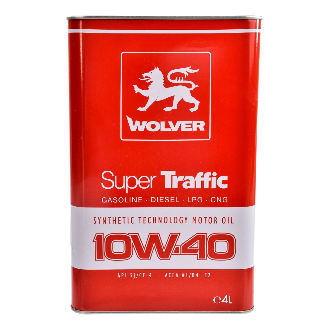 Моторное масло WOLVER Super Traffic 10W-40 4 л (4260360942525) - zapix