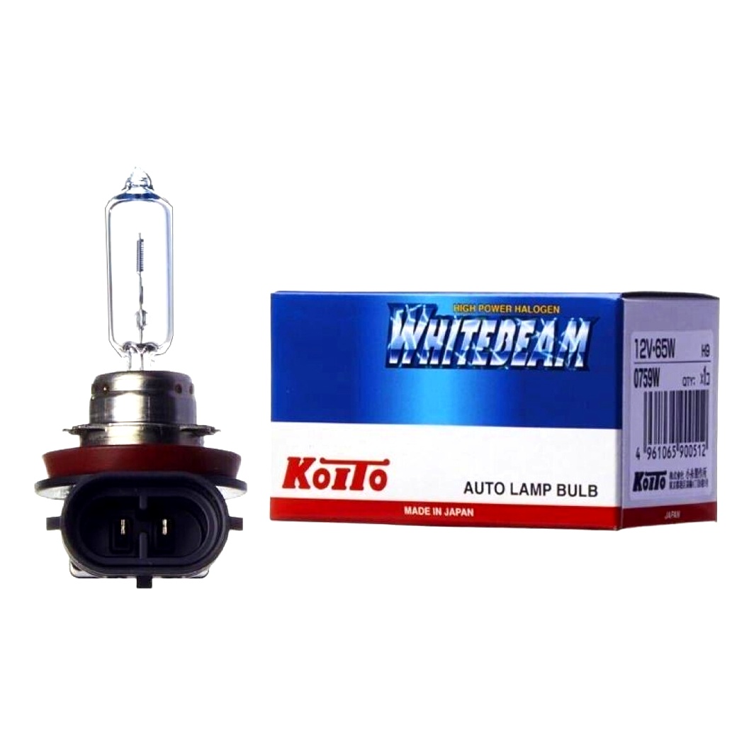 Автолампа галогенова KOITO Whitebeam H9 PGJ19-5 65W 12V прозора 0759W - zapix