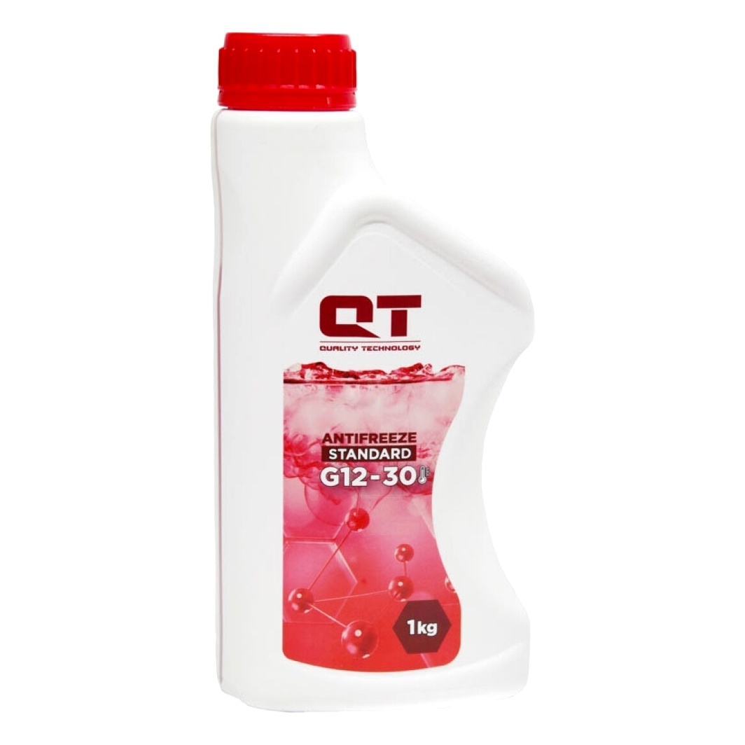 Готовий антифриз QT Standard червоний G12 -30 °C 1 л (QT531301) - zapix