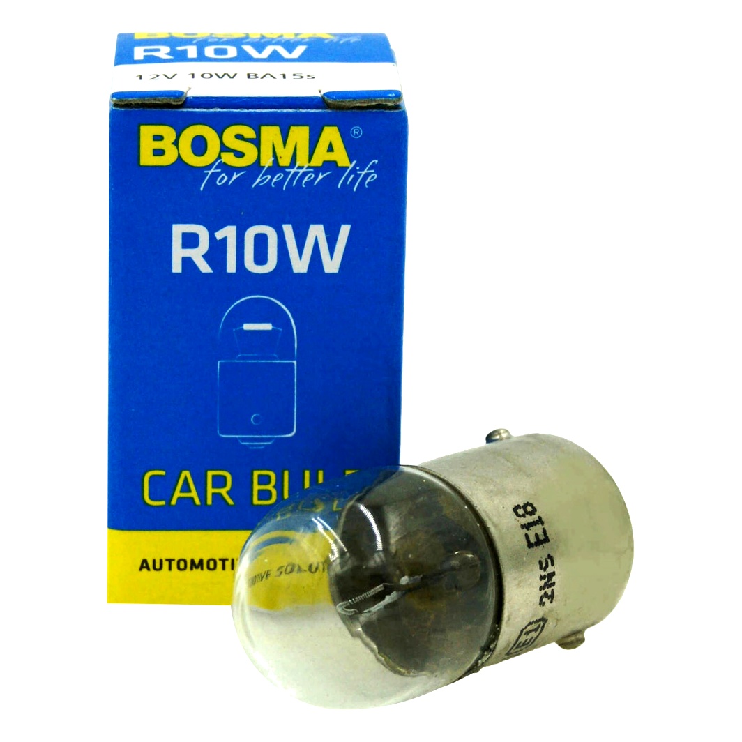 Автолампа накала BOSMA R10W BA15s 10W 12V 1611S - zapix