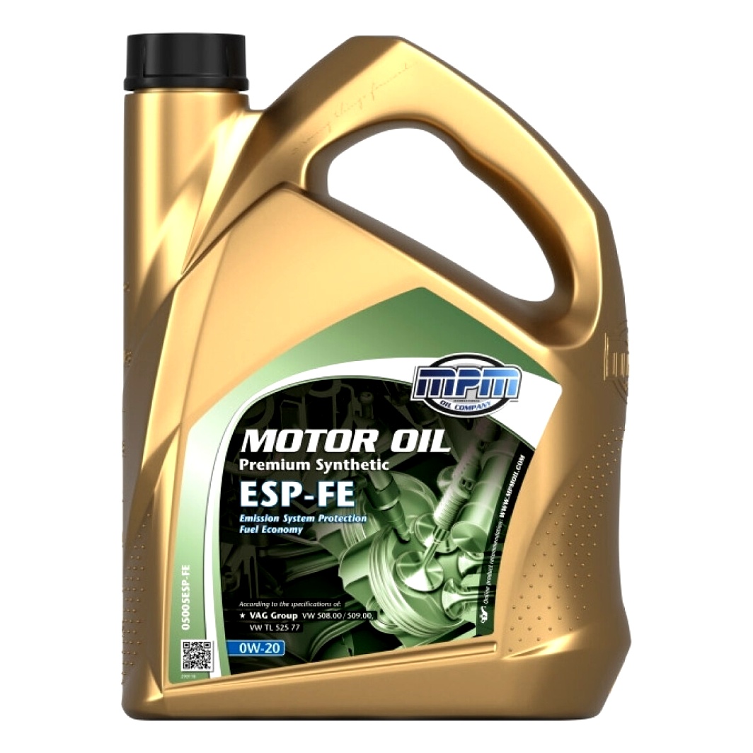 Моторное масло MPM Premium Synthetic ESP-FE 0W-20 5 л (05005ESPFE)
