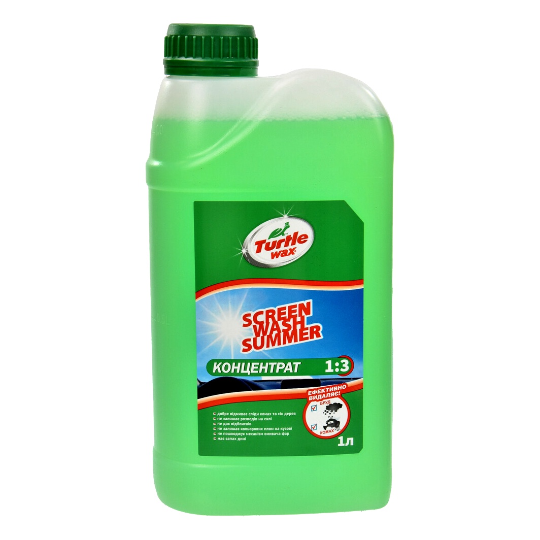 Омивач скла концентрат літній TURTLE WAX Screen Wash 1:3 диня 1 л S4047 - zapix
