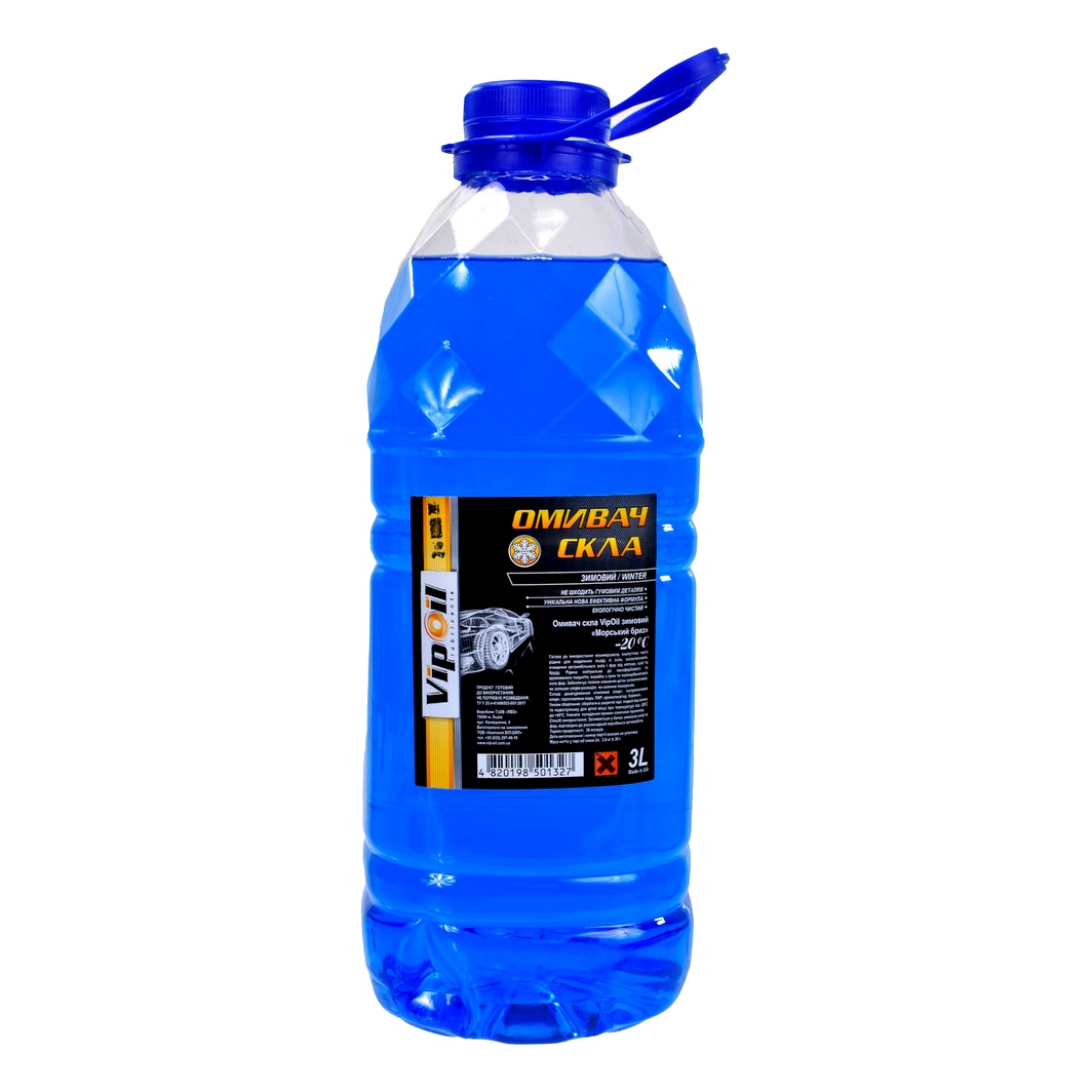 Омивач скла готовий зимовий -20°С VIPOIL морський бриз 3 л 279880 - zapix
