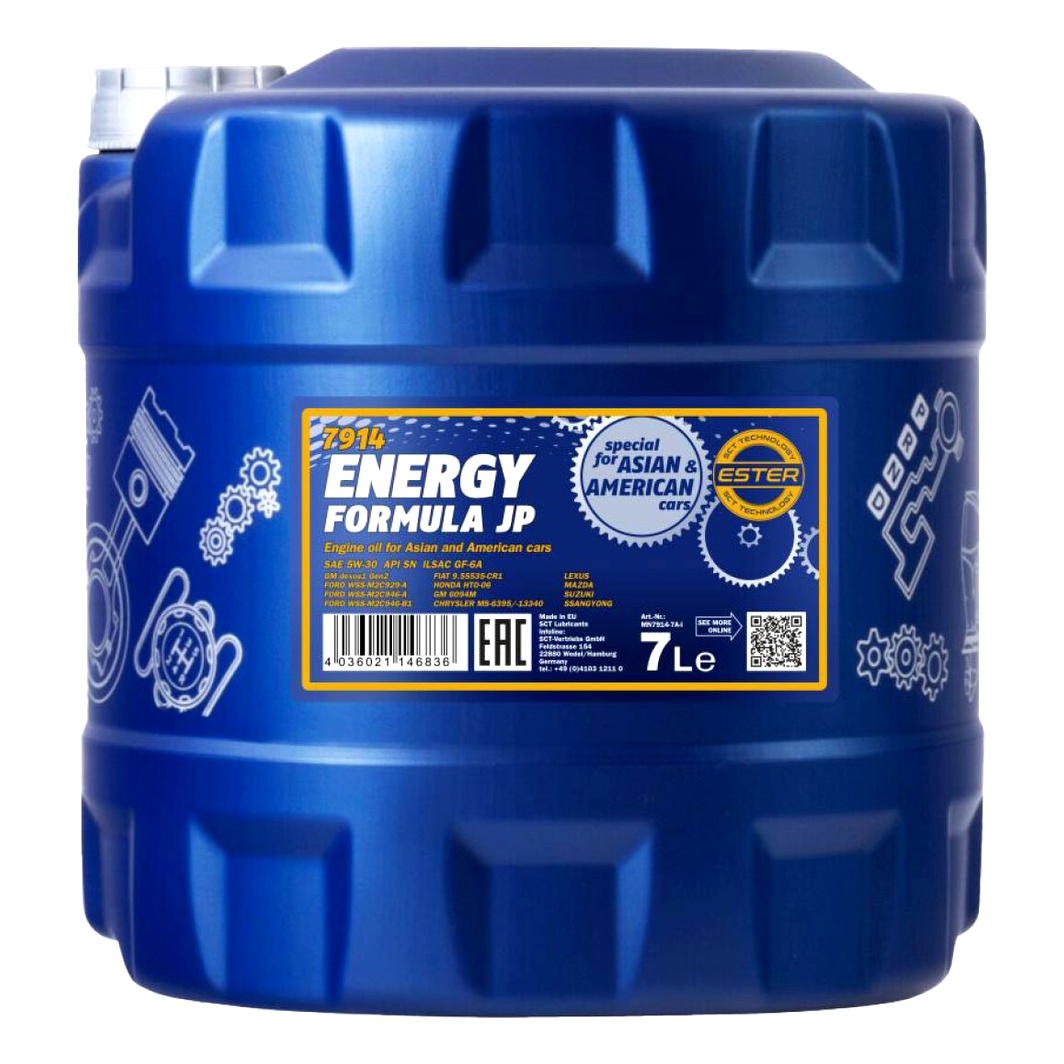 Моторна олива MANNOL Energy Formula JP 5W-30 7 л (MN79147) - zapix