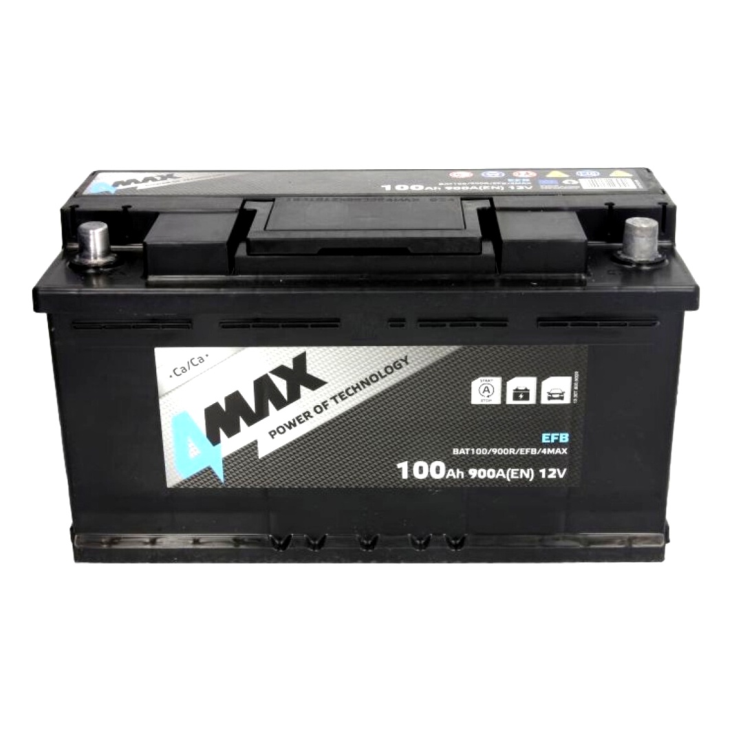 Акумулятор 4MAX EFB 12V 100Ah 900A R+ BAT100900REFB4MAX - zapix