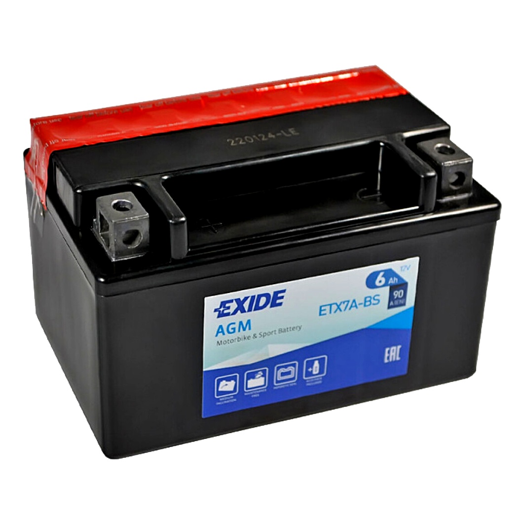 Акумулятор EXIDE AGM 12V 6Ah 90A L+ ETX7ABS - zapix