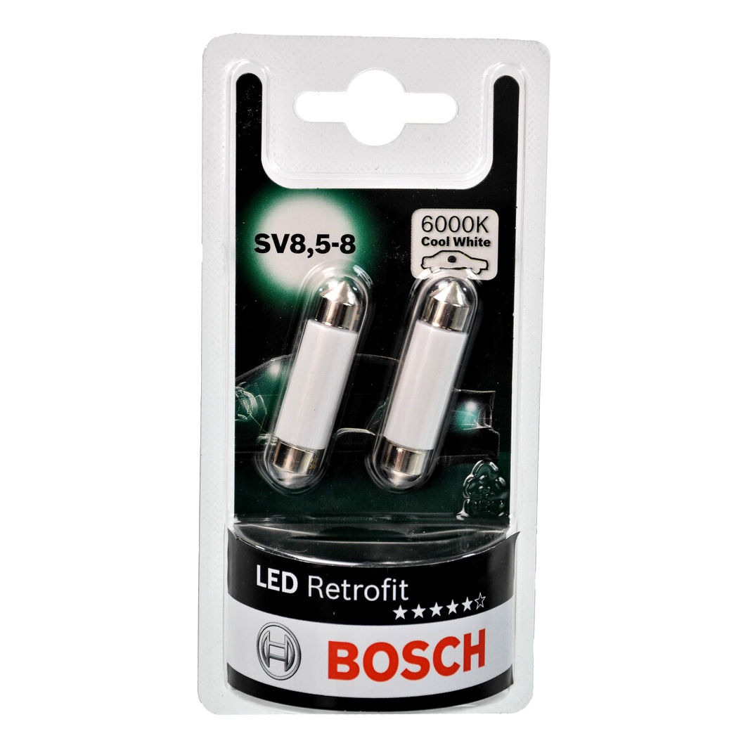 Автолампа LED (світлодіодна) BOSCH Retrofit LED C5W SV8.5-8 1W 12V 1987301509 - zapix