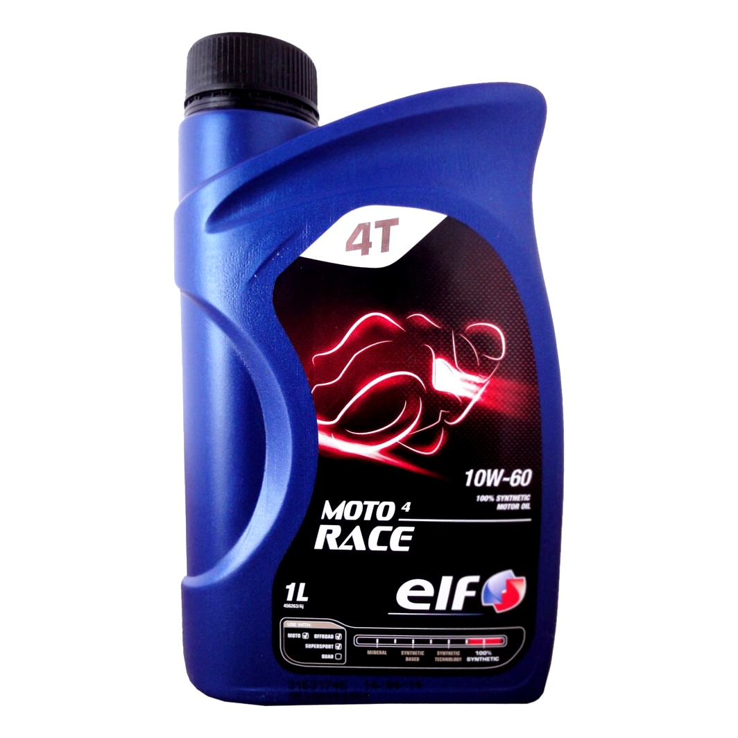 Моторное масло ELF Moto Race 4T 10W-60 синтетическое 1 л 194954 - zapix