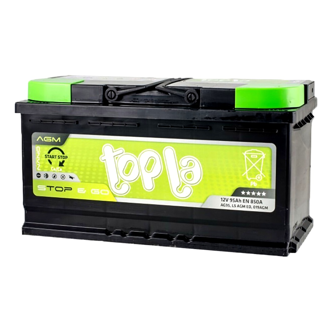 Акумулятор TOPLA AGM Start Stop 12V 95Ah 850A R+ 114090 - zapix