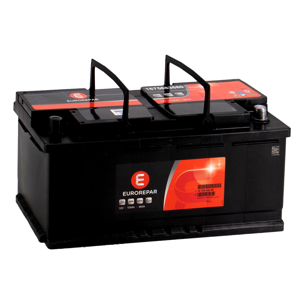 Акумулятор EUROREPAR AGM Start Stop 12V 105Ah 950A R+ 1675683680 - zapix