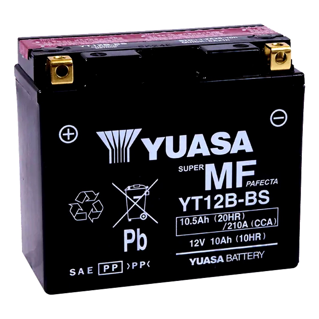 Акумулятор YUASA AGM 12V 10.5Ah 210A L+ YT12BBS - zapix