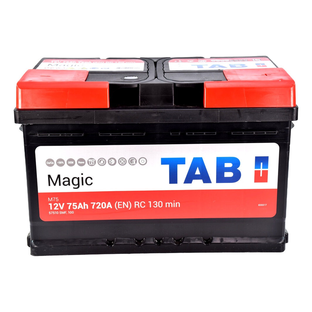 Акумулятор TAB Magic 12V 75Ah 720A R+ 189072 - zapix
