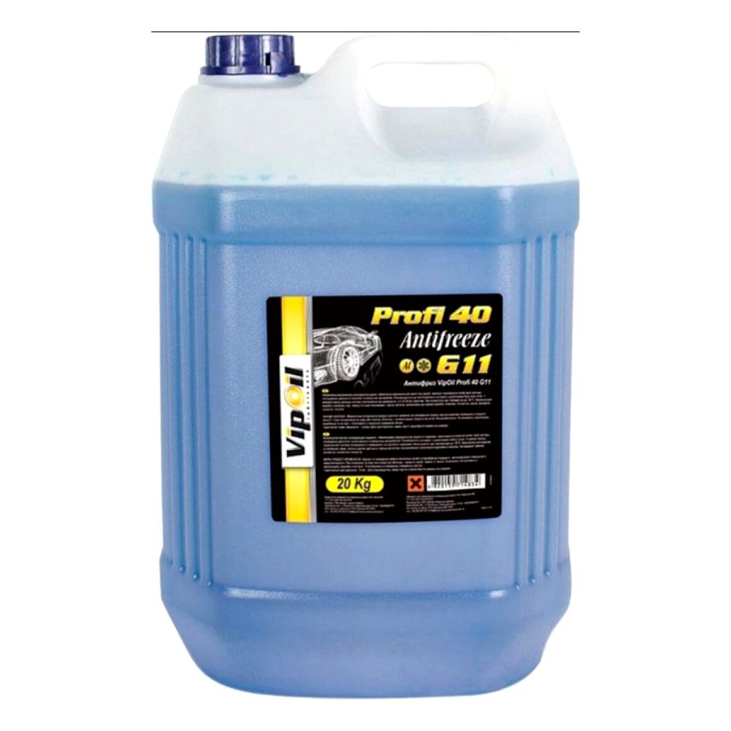 Готовий антифриз VIPOIL Profi 40 синій G11 20 л (VIPOILG11PROFI40) - zapix