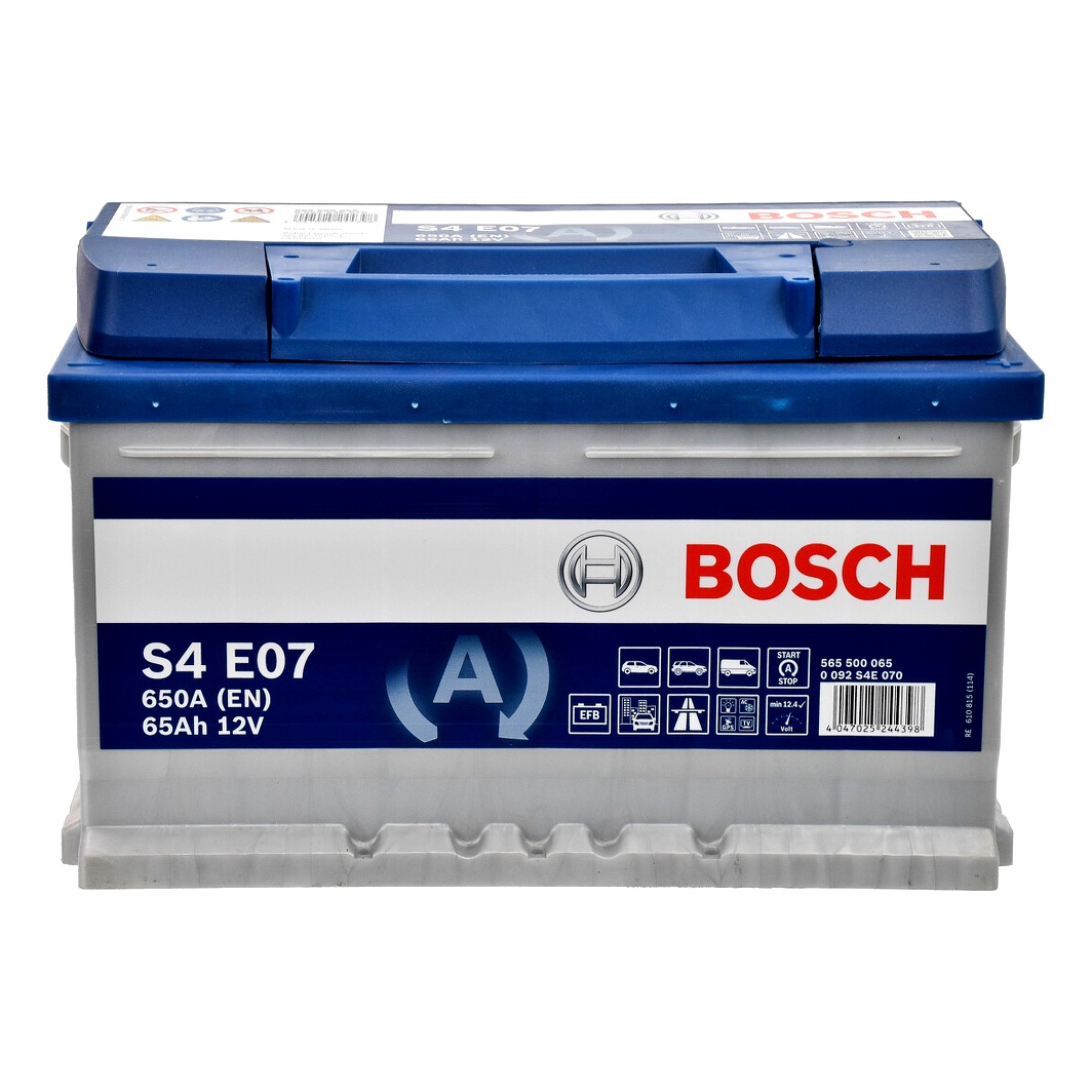 Акумулятор BOSCH S4 EFB 12V 65Ah 650A R+ 0092S4E070 - zapix
