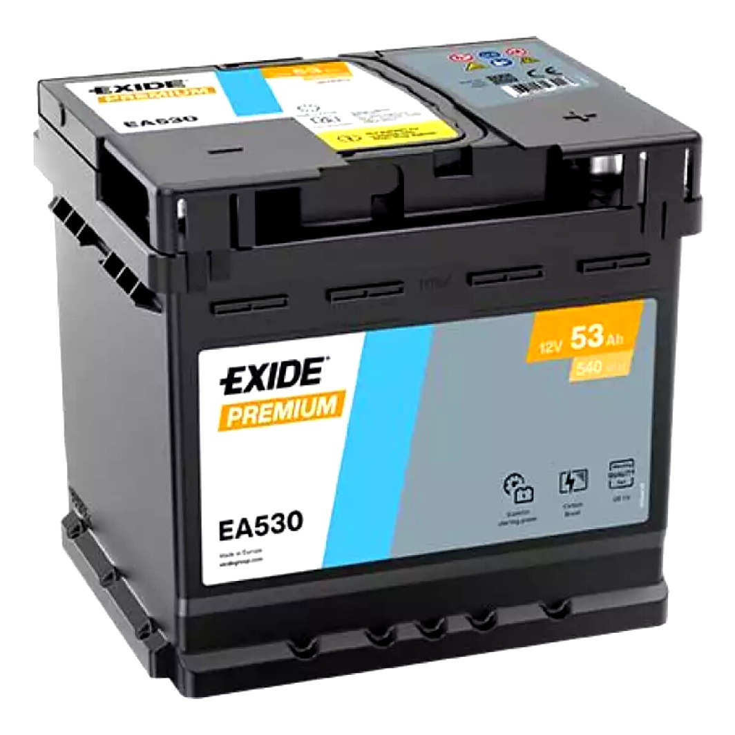 Акумулятор EXIDE Premium 12V 53Ah 540A R+ EA530 - zapix