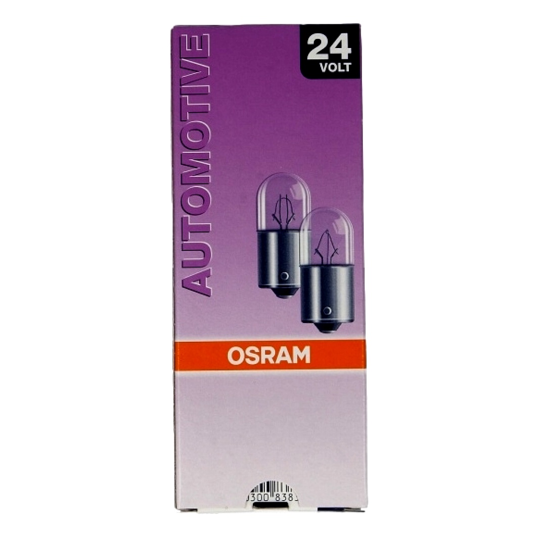 Автолампа розжарювання OSRAM Original R5W BA15s 5W 24V прозора 5627K10SZT - zapix