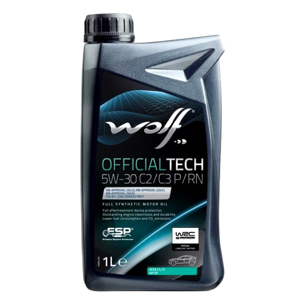 Моторное масло WOLF Officialtech C2/C3 P/RN 5W-30 1 л (1052548) - zapix